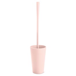 Perie de toaleta cu suport din termoplastic, Rio Roz, Ø10,4xH46 cm