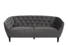 Canapea 3 locuri tapitata Ria Dark Grey