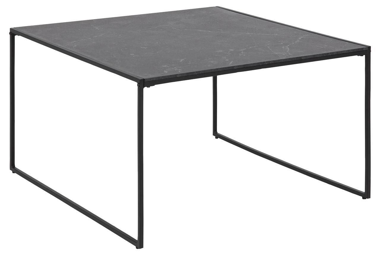 Masa de cafea din pal si metal Infinity Negru, L80xl80xH48 cm