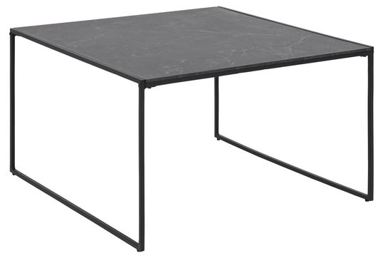 Masa de cafea din pal si metal Infinity Negru, L80xl80xH48 cm