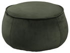 Taburet tapitat cu stofa Mie Velvet Verde Inchis, Ø60xH34 cm