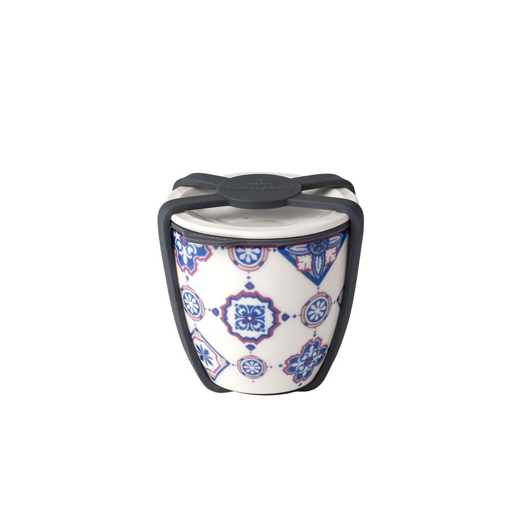Recipient cu capac din portelan, To Go S Albastru, 80 ml, Villeroy & Boch