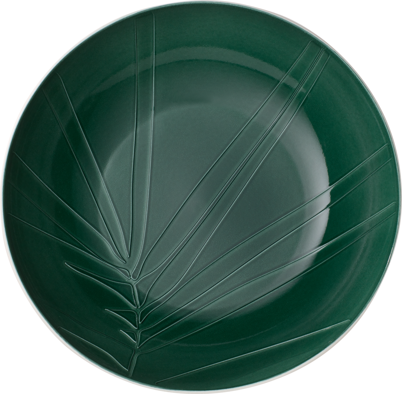 Bol servire din portelan, It's my Match Leaf Alb / Verde, 2L, Villeroy & Boch