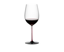 Pahar pentru vin, din cristal Black Series Bordeaux Grand Cru Burgundy / Negru, 860 ml, Riedel