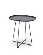Masa de cafea din metal Temira Negru, L50xl42xH51 cm
