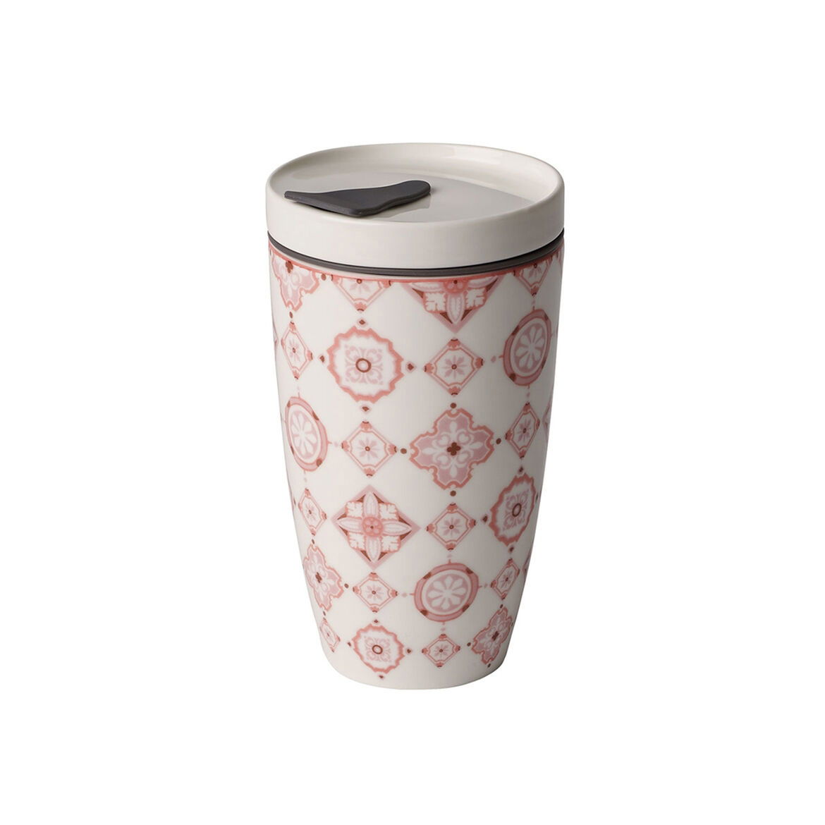 Cana cu capac din portelan, To Go Roz, 350 ml, Villeroy & Boch