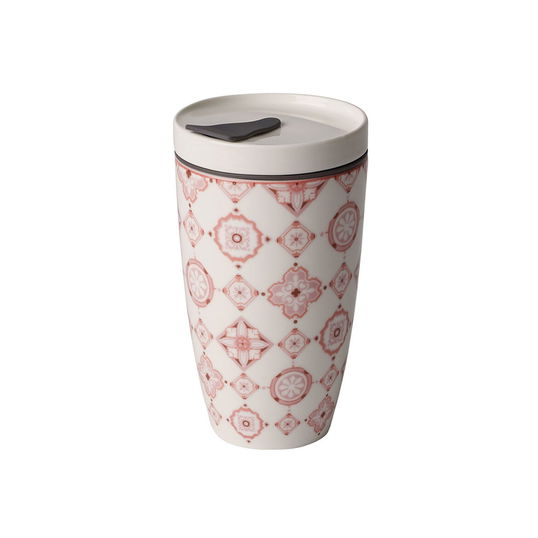 Cana cu capac din portelan, To Go Roz, 350 ml, Villeroy & Boch