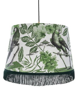 Lustra La Voliere Verde / Alb, Ø35xH25 cm