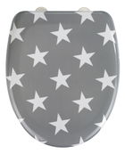Capac toaleta din duroplast, Stella Gri, l38xA45 cm