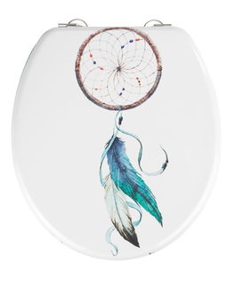 Capac toaleta din MDF, Dreamcatcher Alb, l37xA41 cm