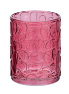 Pahar pentru periuta de dinti, din sticla, Vetro Fucsia, Ø7,5xH10 cm