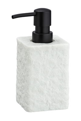 Dozator pentru sapun, din polirasina, Villata Alb, L7xl7xH15 cm