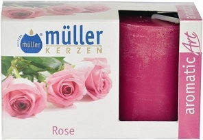 Set 2 Lumanari parfumate Votive Fucsia, Ø3,8xH4,2 cm