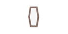 Oglinda decorativa cu rama din pal Elita Big Natural, l51,4xH86,2 cm