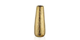 Vaza decorativa din ceramica Valentin Small Auriu, Ø20xH33 cm