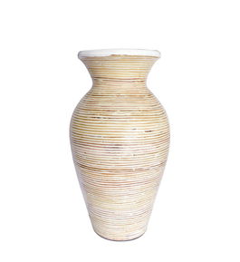 Vaza decorativa din ceramica Amphora Crem, Ø25xH44cm