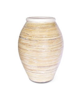 Vaza decorativa din ceramica Baio Crem, Ø30xH40cm