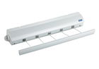 Uscator rufe retractabil pentru perete cu 5 sfori, cadru metalic, Wall Lines Alb, 21 m