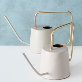 Stropitoare flori decorativa din metal Jaryn Gri / Bej, Modele Asortate, L39xl15xH23 cm