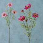 Fir floare artificiala Nigella Roz / Verde, Modele Asortate, H74 cm