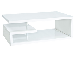 Masa de cafea din MDF, Tarlo S Alb, L120xl70xH43 cm