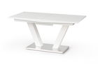 Masa extensibila din MDF si metal, Vladis Alb, L160-200xl90xH76 cm