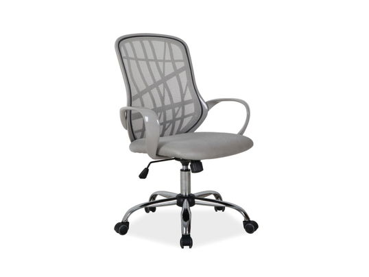 Scaun de birou ergonomic tapitat cu stofa, Daxton Gri, l51xA45xH95-105 cm