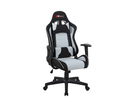 Scaun gaming tapitat cu stofa, Zorana Gri / Negru, l65xA46xH120-130 cm