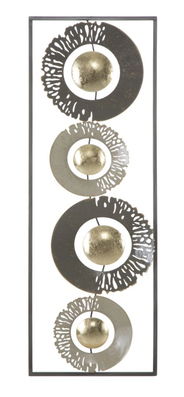 Decoratiune metalica de perete Ring Multicolor, l31xA3xH89,5 cm