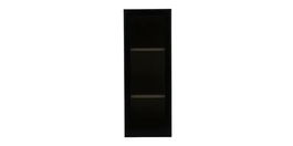 Vitrina suspendata din pal cu 1 usa Louisa Nuc / Negru, l33,6xA27,5xH90,5 cm