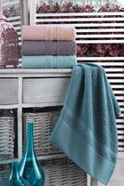 Set 4 prosoape baie din bumbac, Berlino 50 Multicolor, 50 x 90 cm