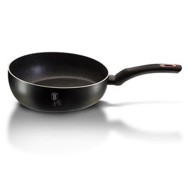 Tigaie de sotat din aluminiu cu invelis antiaderent de marmura, Ø26 cm, Black Rose