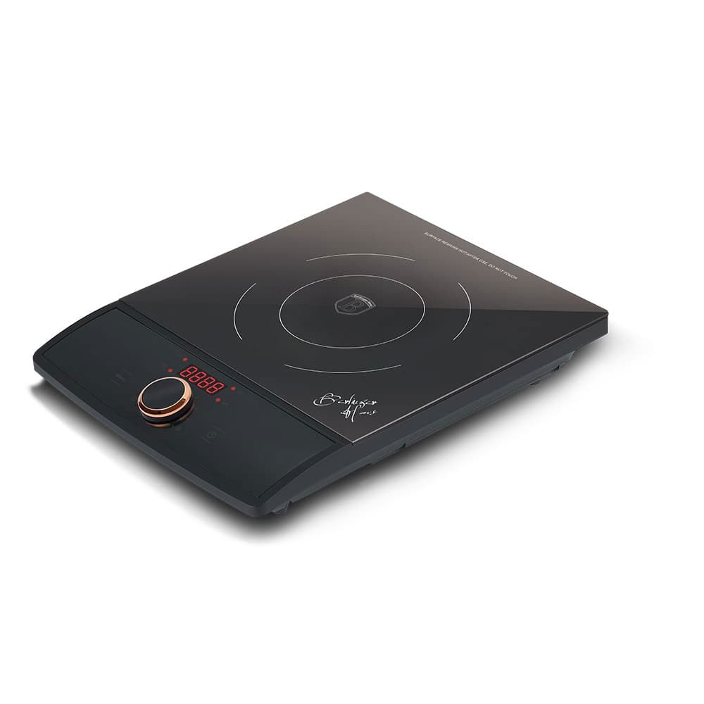 Plita cu inductie, control tactil, 1 arzator, 1800W, L29,5xl26 cm, Black Rose