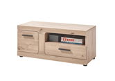 Banca din pal si MDF, cu 1 sertar si 1 usa Arsen Stejar, l95xA38xH43 cm