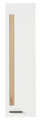 Cabinet suspendat din MDF cu 1 usa Loftis Alb / Stejar, l36xA37xH128 cm