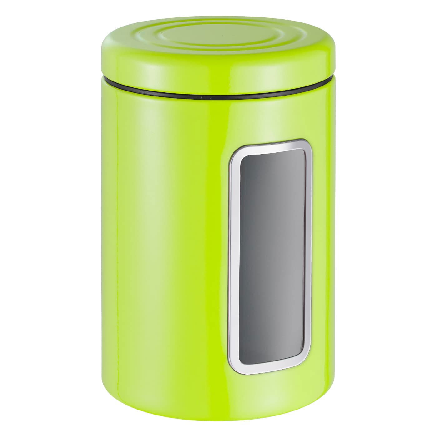 Recipient pentru depozitare cu capac, din metal si plastic, Classic Line Lime, 2L, Ø12,5xH18,9 cm