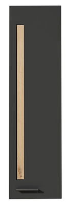 Cabinet suspendat din MDF cu 1 usa Loftis Grafit / Stejar, l36xA37xH128 cm