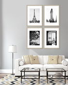 Tablou 4 piese Framed Art Vintage Architecture Set