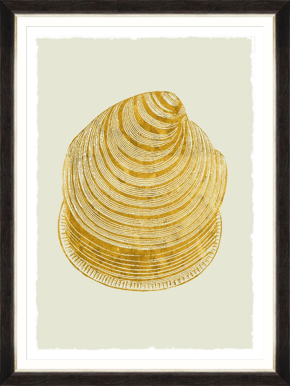 Tablou Framed Art Golden Seashell IV