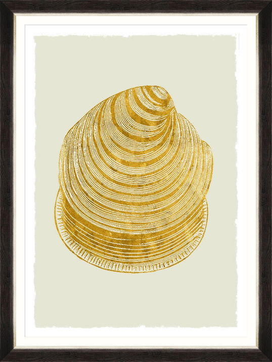 Tablou Framed Art Golden Seashell IV