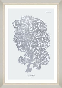 Tablou Framed Art Silver Coral I