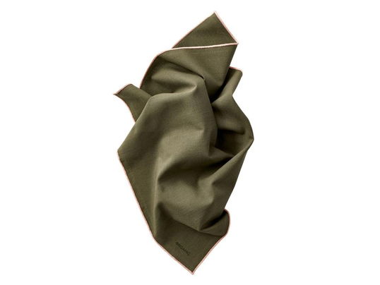 Set 2 servete din bumbac Organic 12301 Verde Olive, 50 x 50 cm, Bitz/Södahl