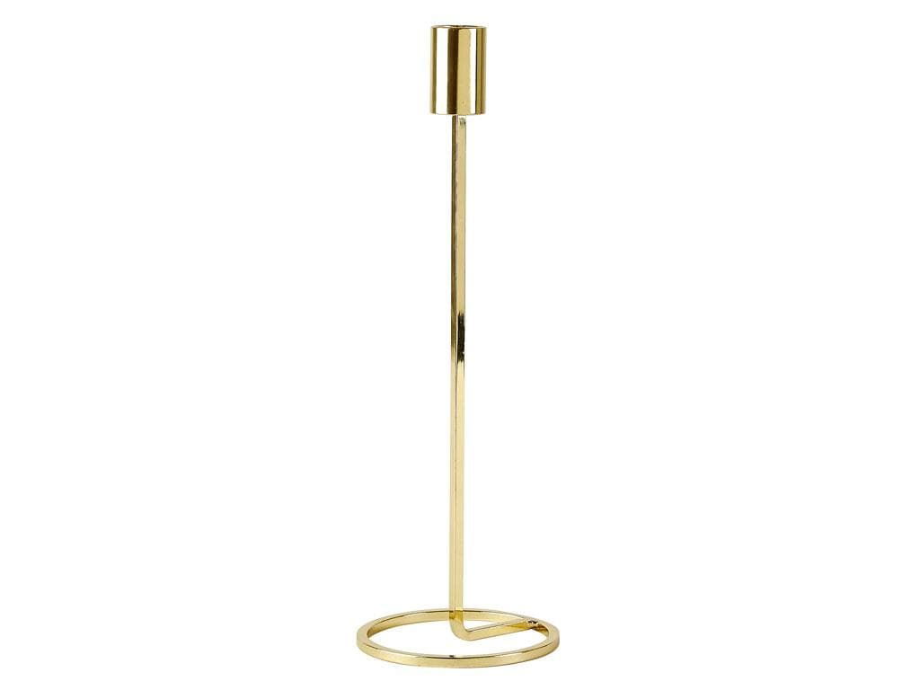 Suport lumanare din metal Dia Large 341083 Auriu, Ø10xH29 cm, Villa Collection