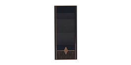 Vitrina suspendata din pal cu 1 usa Diamond Nuc / Grafit, l37,6xA31xH90 cm