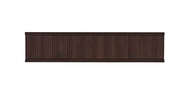Cabinet suspendat din pal, cu 2 usi Matilda Nuc / Negru, l144xA35,4xH29,6 cm