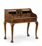 Masa de birou din lemn cu 10 sertare, Vintage Chippendale Nuc, L105xl65xH107 cm
