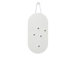 Panou magnetic din metal cu 5 accesorii Bulletin Board 12344 Alb, L60xl30 cm, Villa Collection
