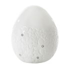 Decoratiune din dolomita Egg Big Alb, Ø11xH12 cm