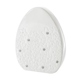 Decoratiune din dolomita Sphere Egg Big Alb, L11xl4xH15 cm