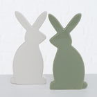 Decoratiune din dolomita Wally Alb / Verde, Modele Asortate, L9xl2xH18 cm